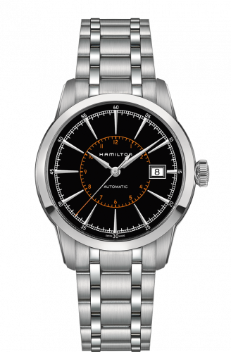 Hamilton Railroad Automatic Steel / Black / Bracelet H40555131 Hamilton Railroad Automatic Steel / Black / Bracelet H40555131