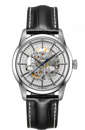 Hamilton Railroad Skeleton Automatic Steel / Silver H40655751 Hamilton Railroad Skeleton Automatic Steel / Silver H40655751