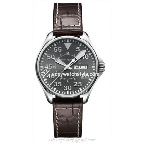 Hamilton Khaki Aviation Pilot Grey H64425585
