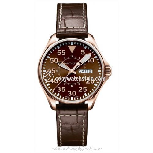 Hamilton Khaki Aviation Pilot PVD Gold H64445595 Hamilton Khaki Aviation Pilot PVD Gold H64445595