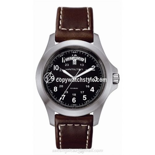 Hamilton Khaki Field King Quartz Stainless Steel / Black H64451533 Hamilton Khaki Field King Quartz Stainless Steel / Black H64451533
