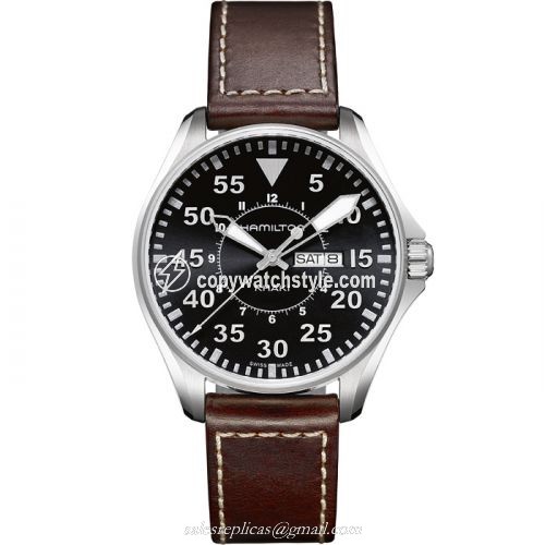 Hamilton Khaki Aviation Pilot Day Date Quartz Black H64611535 Hamilton Khaki Aviation Pilot Day Date Quartz Black H64611535