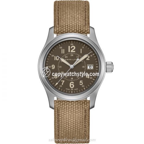 Hamilton Khaki Field Quartz 38 Stainless Steel / Brown H68201993 Hamilton Khaki Field Quartz 38 Stainless Steel / Brown H68201993