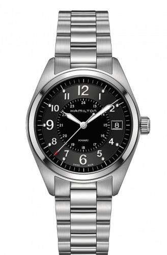 Hamilton Khaki Field Quartz Steel / Black / Bracelet H68551933