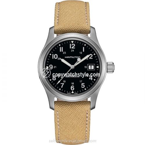 Hamilton Khaki Field Mechanical 38 Stainless Steel / Black H69419933 Hamilton Khaki Field Mechanical 38 Stainless Steel / Black H69419933