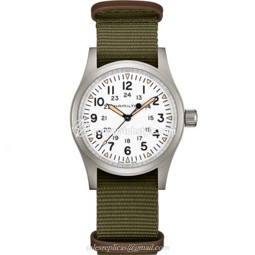 Hamilton Khaki Field Mechanical 38 White H69439411 Hamilton Khaki Field Mechanical 38 White H69439411