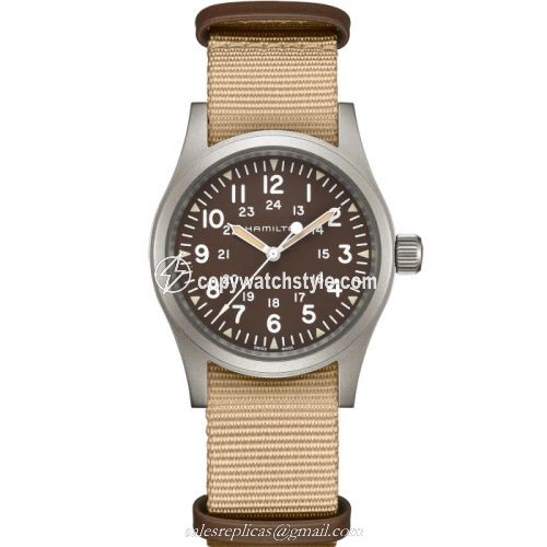 Hamilton Khaki Field Mechanical 38 Brown H69439901 Hamilton Khaki Field Mechanical 38 Brown H69439901