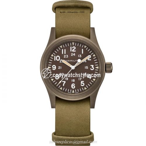 Hamilton Khaki Field Mechanical 38 PVD / Brown H69449861 Hamilton Khaki Field Mechanical 38 PVD / Brown H69449861