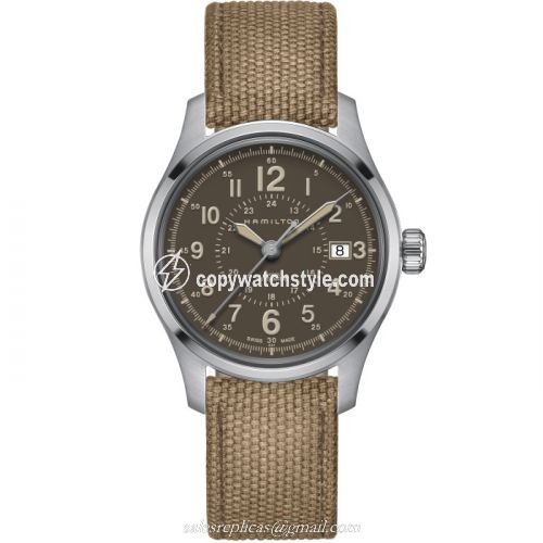 Hamilton Khaki Field Auto 40 Stainless Steel / Brown H70305993 Hamilton Khaki Field Auto 40 Stainless Steel / Brown H70305993