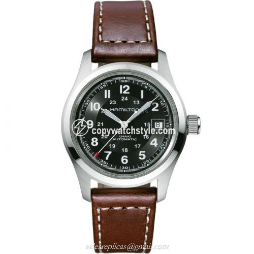 Hamilton Khaki Field Automatic 38 Stainless Steel / Black H70455533 Hamilton Khaki Field Automatic 38 Stainless Steel / Black H70455533