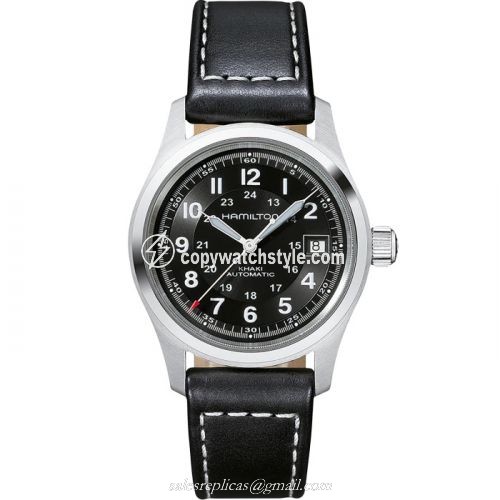 Hamilton Khaki Field Automatic 38 Stainless Steel / Black H70455733 Hamilton Khaki Field Automatic 38 Stainless Steel / Black H70455733