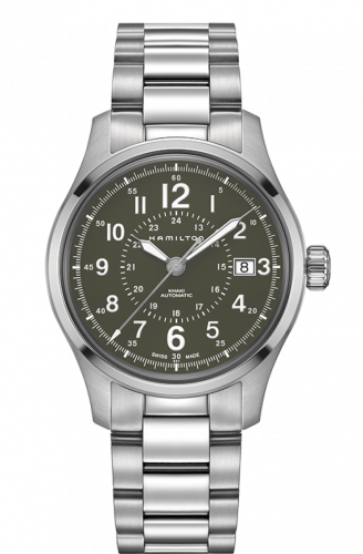 Hamilton Khaki Field Automatic 40mm Green / Bracelet H70595163 Hamilton Khaki Field Automatic 40mm Green / Bracelet H70595163