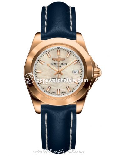 Breitling Galactic 32 Sleek Edition Rose Gold / Pearl / Calf H7133012.A802.116X Breitling Galactic 32 Sleek Edition Rose Gold / Pearl / Calf H7133012.A802.116X