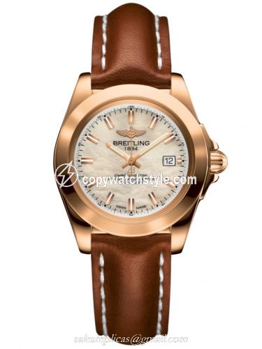 Breitling Galactic 32 Sleek Edition Rose Gold / Pearl / Calf H7133012.A802.406X Breitling Galactic 32 Sleek Edition Rose Gold / Pearl / Calf H7133012.A802.406X