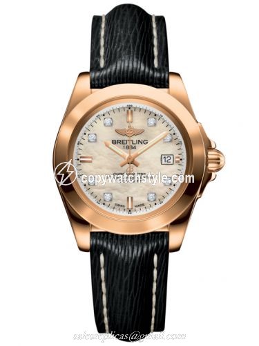 Breitling Galactic 32 Sleek Edition Rose Gold / Pearl Diamond / Sahara H7133012.A803.208X