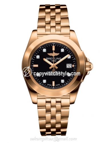 Breitling Galactic 32 Sleek Edition Rose Gold / Trophy Black Diamond / Bracelet H7133012.BF64.792H Breitling Galactic 32 Sleek Edition Rose Gold / Trophy Black Diamond / Bracelet H7133012.BF64.792H
