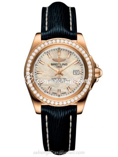 Breitling Galactic 32 Sleek Edition Rose Gold / Diamond / Pearl / Sahara H7133053.A802.210X