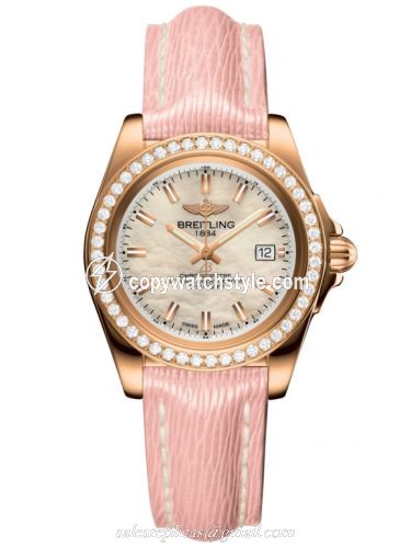Breitling Galactic 32 Sleek Edition Rose Gold / Diamond / Pearl / Sahara H7133053.A802.238X Breitling Galactic 32 Sleek Edition Rose Gold / Diamond / Pearl / Sahara H7133053.A802.238X