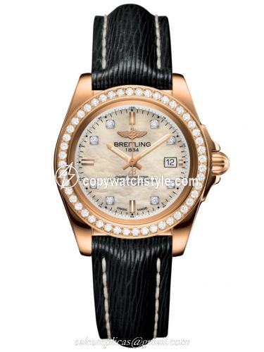 Breitling Galactic 32 Sleek Edition Rose Gold / Diamond / Pearl Diamond / Sahara H7133053.A803.208X Breitling Galactic 32 Sleek Edition Rose Gold / Diamond / Pearl Diamond / Sahara H7133053.A803.208X