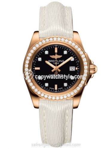 Breitling Galactic 32 Sleek Edition Rose Gold / Diamond / Trophy Black Diamond / Sahara H7133053.BF64.235X