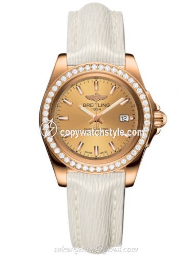 Breitling Galactic 32 Sleek Edition Rose Gold / Diamond / Golden Sun / Sahara H7133053.H549.235X Breitling Galactic 32 Sleek Edition Rose Gold / Diamond / Golden Sun / Sahara H7133053.H549.235X