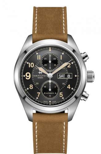 Hamilton Khaki Field Automatic Chronograph Steel / Black H71616535 Hamilton Khaki Field Automatic Chronograph Steel / Black H71616535
