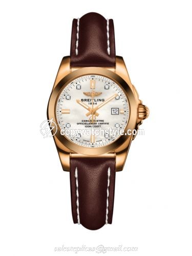 Breitling Galactic 29 Rose Gold / Pearl Diamond / Calf H7234812.A792.484X Breitling Galactic 29 Rose Gold / Pearl Diamond / Calf H7234812.A792.484X