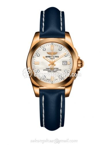 Breitling Galactic 29 Rose Gold / Pearl Diamond / Calf H7234812.A792.486X Breitling Galactic 29 Rose Gold / Pearl Diamond / Calf H7234812.A792.486X