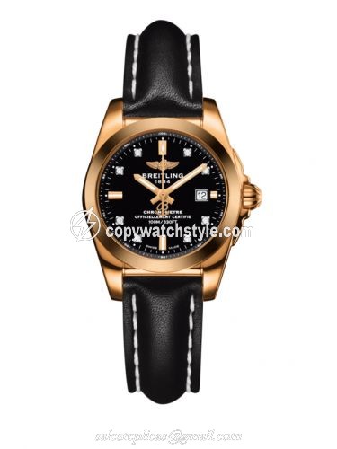 Breitling Galactic 29 Rose Gold / Trophy Black Diamond / Calf H7234812.BE86.477X