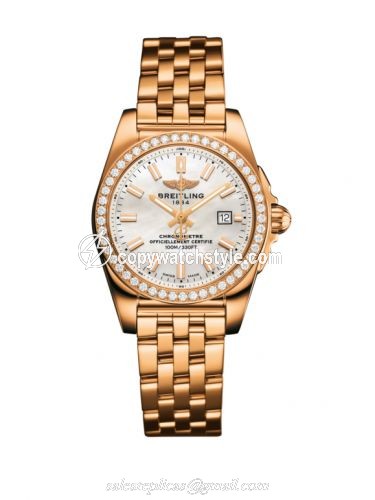 Breitling Galactic 29 Rose Gold / Diamond / Pearl / Bracelet H7234853.A791.791H Breitling Galactic 29 Rose Gold / Diamond / Pearl / Bracelet H7234853.A791.791H