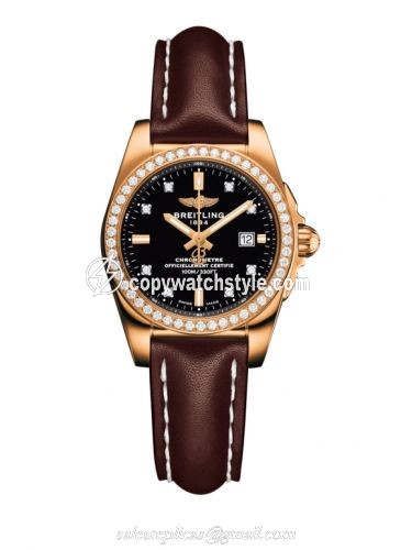 Breitling Galactic 29 Rose Gold / Diamond / Trophy Black Diamond / Calf H7234853.BE86.484X Breitling Galactic 29 Rose Gold / Diamond / Trophy Black Diamond / Calf H7234853.BE86.484X