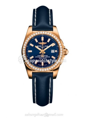 Breitling Galactic 29 Rose Gold / Diamond / Horizon Blue / Calf H7234853.C950.486X