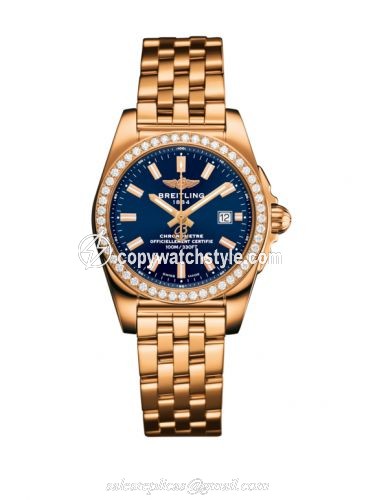Breitling Galactic 29 Rose Gold / Diamond / Horizon Blue / Bracelet H7234853|C950|791H Breitling Galactic 29 Rose Gold / Diamond / Horizon Blue / Bracelet H7234853|C950|791H