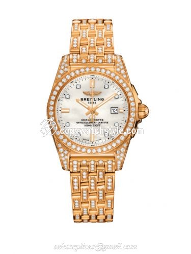 Breitling Galactic 29 Rose Gold / Diamondworks / Pearl Diamond / Bracelet H72348AF|A792|791T Breitling Galactic 29 Rose Gold / Diamondworks / Pearl Diamond / Bracelet H72348AF|A792|791T