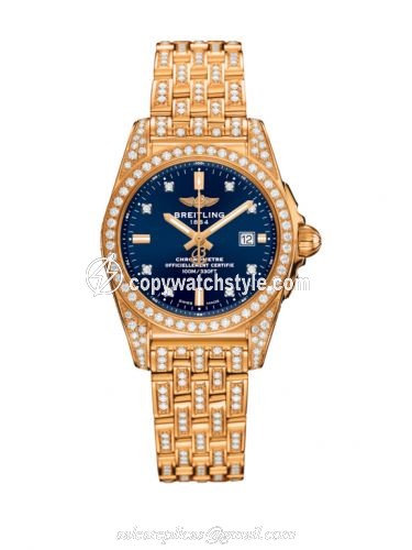 Breitling Galactic 29 Rose Gold / Diamondworks / Horizon Blue Diamond / Bracelet H72348AF|C964|791T