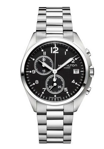 Hamilton Khaki Aviation Pilot Pioneer Chrono Quartz Black / Bracelet H76512133 Hamilton Khaki Aviation Pilot Pioneer Chrono Quartz Black / Bracelet H76512133