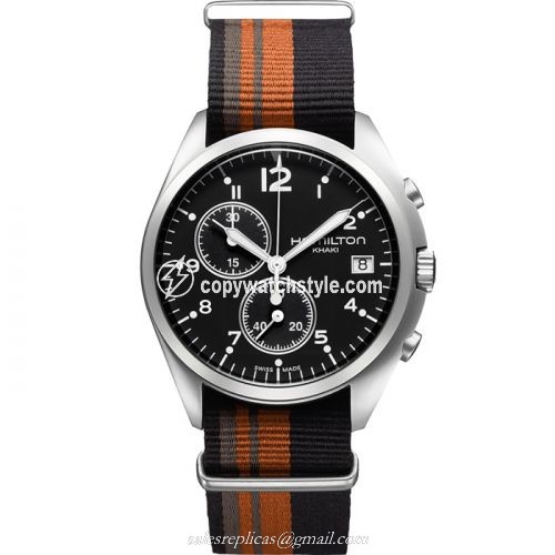 Hamilton Khaki Pilot Pioneer Chrono Quartz / NATO H76552933 Hamilton Khaki Pilot Pioneer Chrono Quartz / NATO H76552933