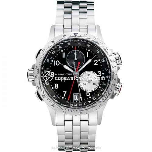 Hamilton Khaki Aviation ETO Black / Bracelet H77612133 Hamilton Khaki Aviation ETO Black / Bracelet H77612133