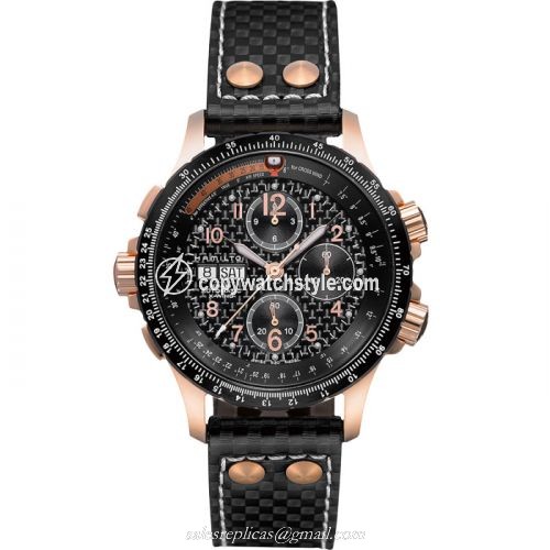 Hamilton Khaki Aviation X-Wind Auto Chrono Red / Carbon H77696793