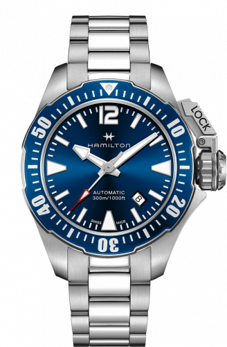 Hamilton Frogman Auto Blue Bracelet H77705145 Hamilton Frogman Auto Blue Bracelet H77705145