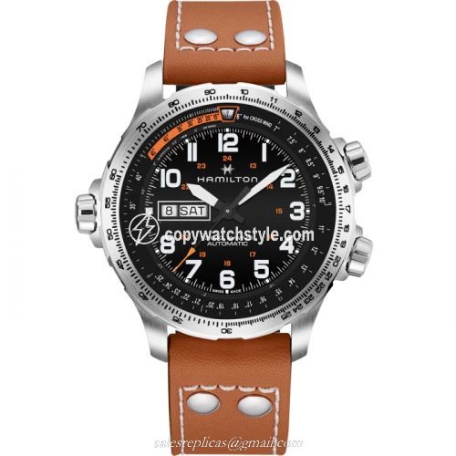 Hamilton Khaki Aviation X Wind Day Date Auto Black H77755533 Hamilton Khaki Aviation X Wind Day Date Auto Black H77755533