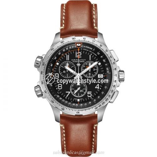 Hamilton Khaki Aviation X-Wind GMT Chrono Quartz Black H77912535 Hamilton Khaki Aviation X-Wind GMT Chrono Quartz Black H77912535
