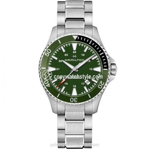 Hamilton Khaki Navy Scuba Auto Stainless Steel / Green / Bracelet H82375161 Hamilton Khaki Navy Scuba Auto Stainless Steel / Green / Bracelet H82375161