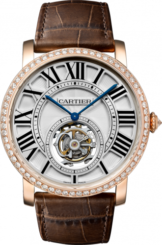 Cartier Rotonde de Cartier Flying Tourbillon Pink Gold / Diamond / Silver HPI00593 Cartier Rotonde de Cartier Flying Tourbillon Pink Gold / Diamond / Silver HPI00593