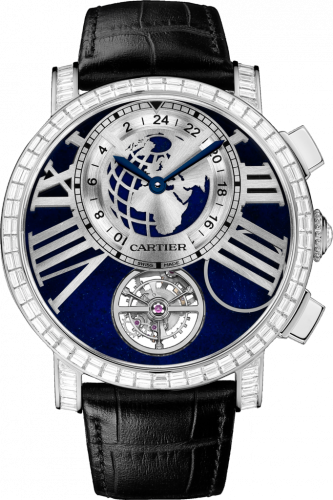 Cartier Rotonde de Cartier Earth and Moon Platinum / Baguette HPI00639 Cartier Rotonde de Cartier Earth and Moon Platinum / Baguette HPI00639