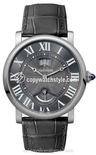 Cartier Rotonde de Cartier Calendar Aperture and Power Reserve White Gold / Grey W1556253 Cartier Rotonde de Cartier Calendar Aperture and Power Reserve White Gold / Grey W1556253