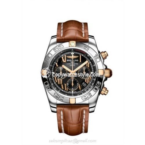 Breitling Chronomat 44 Two Tone Minor / Black / Roman IB011012.B957