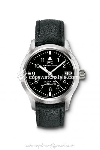 IWC Pilot's Watch Mark XII Stainless Steel / Black / Strap IW3241-01 IWC Pilot's Watch Mark XII Stainless Steel / Black / Strap IW3241-01