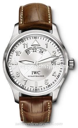 IWC Pilot's Watch Spitfire UTC Stainless Steel / Silver / Strap IW3251-07 IWC Pilot's Watch Spitfire UTC Stainless Steel / Silver / Strap IW3251-07