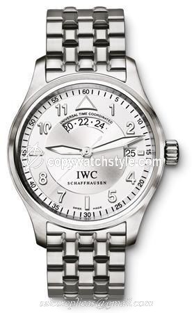 IWC Pilot's Watch Spitfire UTC Stainless Steel / Silver / Bracelet IW3251-08 IWC Pilot's Watch Spitfire UTC Stainless Steel / Silver / Bracelet IW3251-08